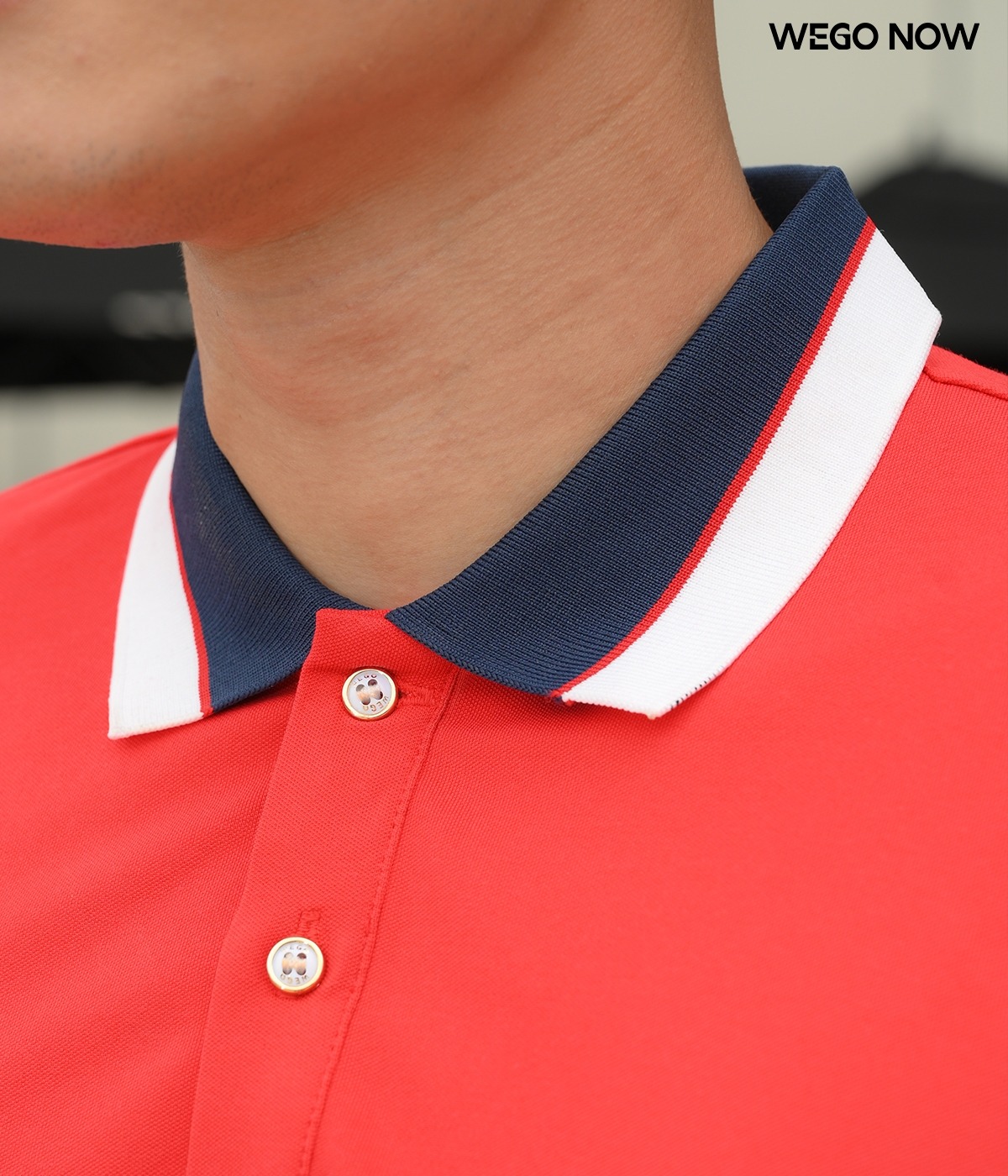 Áo phông thun đồng phục Minimal Polo: Màu đỏ tươi 04 - Ảnh 3