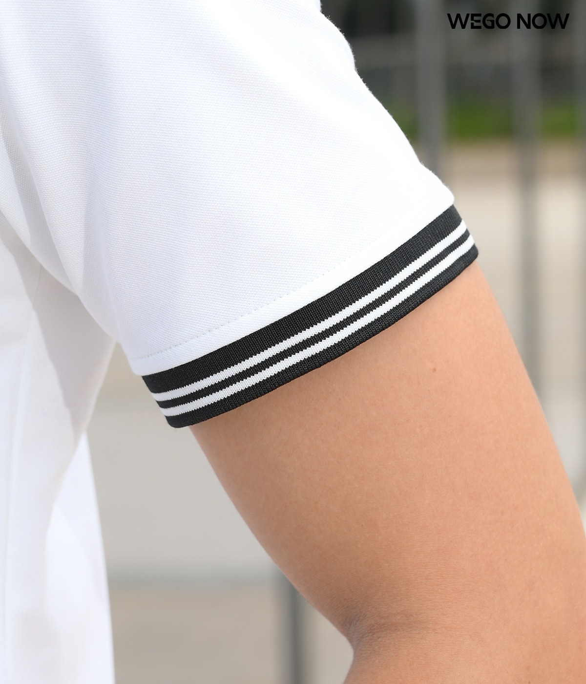 Áo phông thun đồng phục Minimal Polo: Màu trắng gạo 02 - Ảnh 2