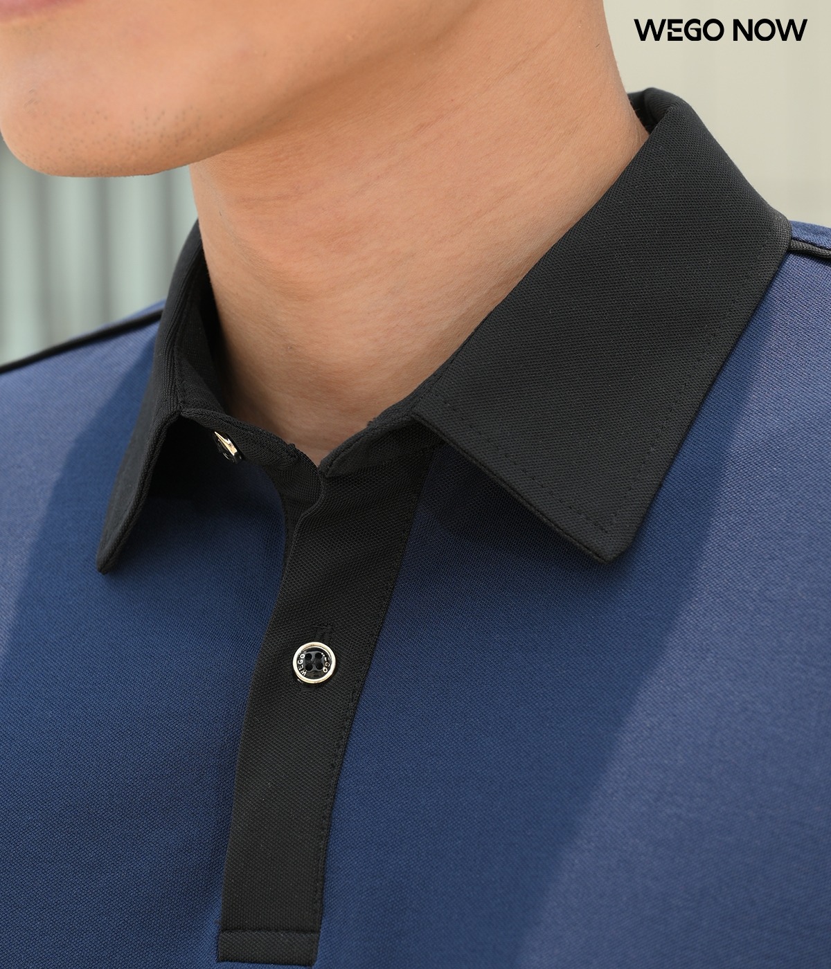 Áo phông thun đồng phục Minimal Polo: Màu xanh đen 05 - Ảnh 3