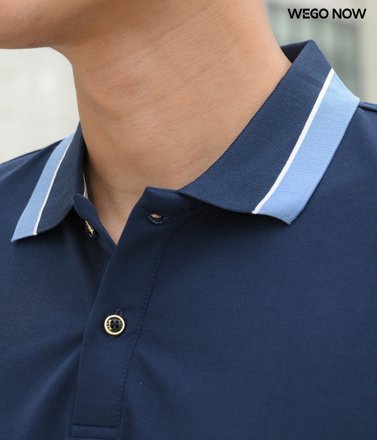 Áo phông thun đồng phục Minimal Polo: Màu xanh đen 03 - Ảnh 2