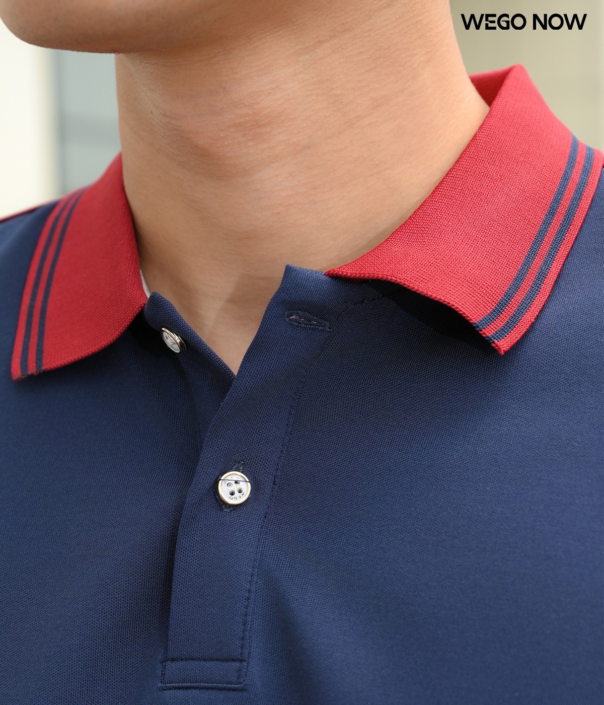 Áo phông thun đồng phục Minimal Polo - Màu xanh đen 01 - Ảnh 3