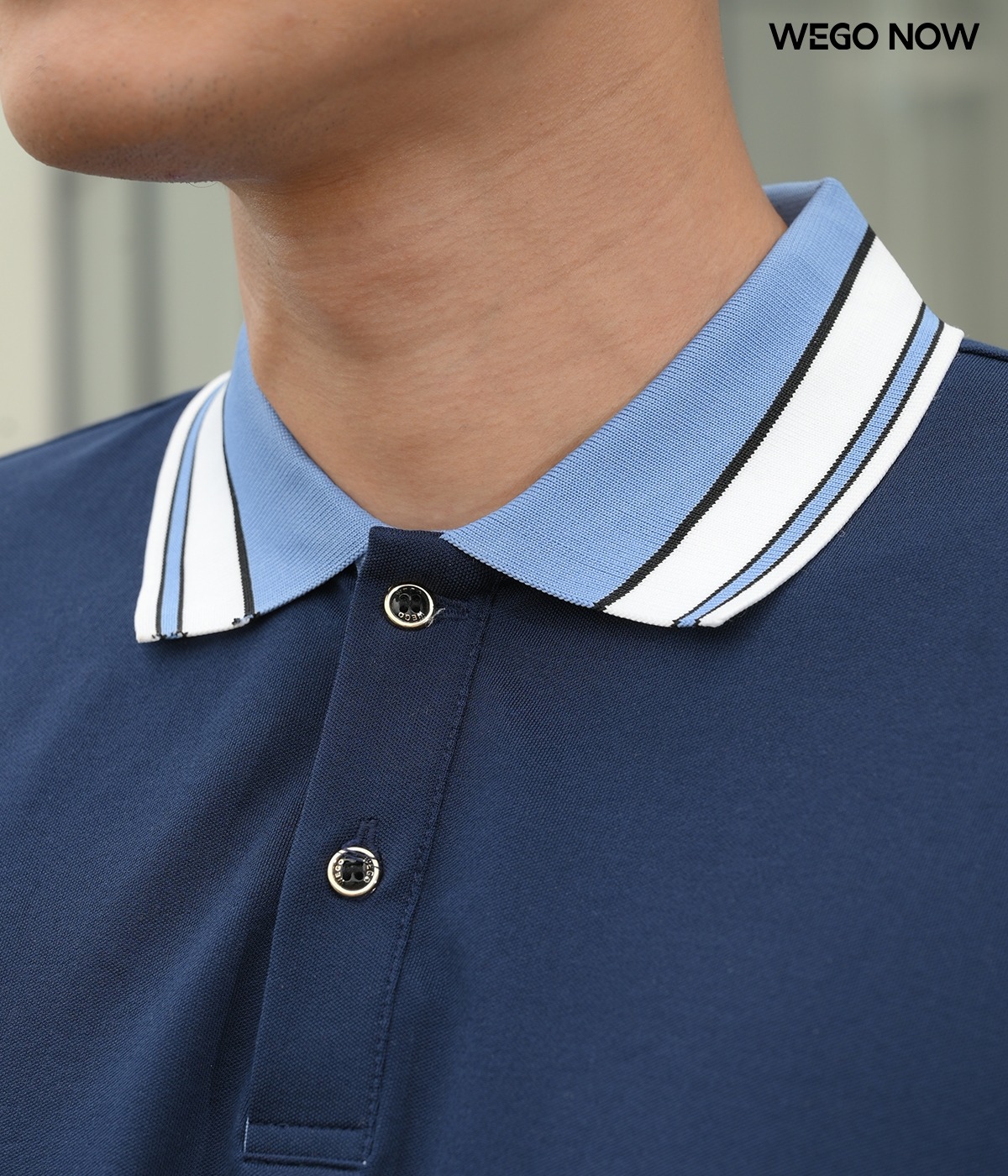 Áo phông thun đồng phục Minimal Polo: Màu xanh đen 04 - Ảnh 2