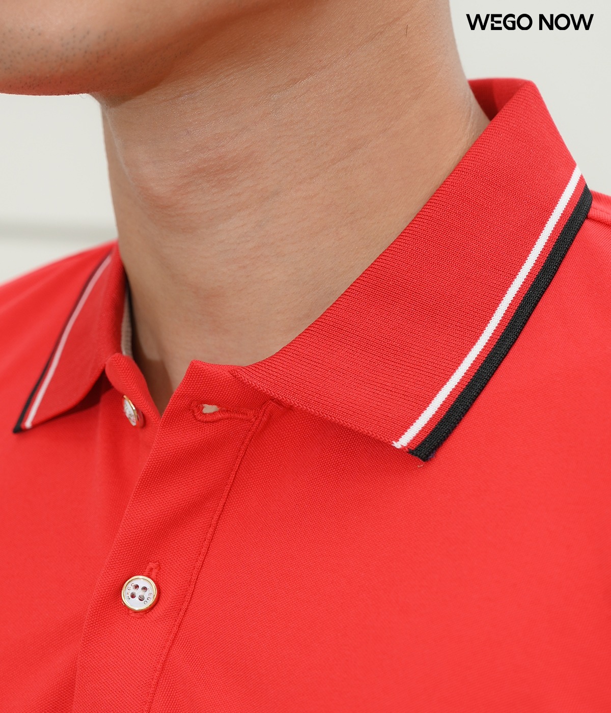 Áo phông thun đồng phục Minimal Polo: Màu đỏ tươi 05 - Ảnh 2