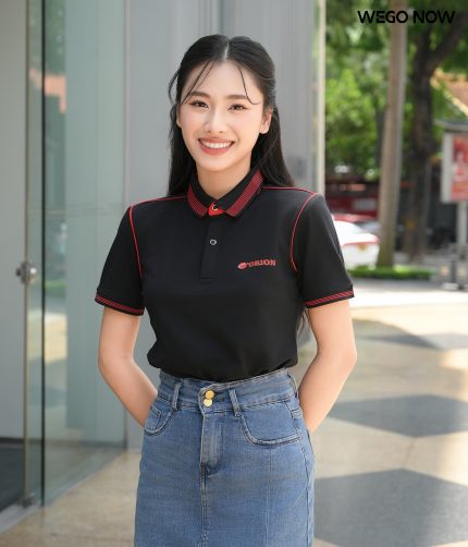 Áo phông thun đồng phục Minimal Polo: Màu đen 05