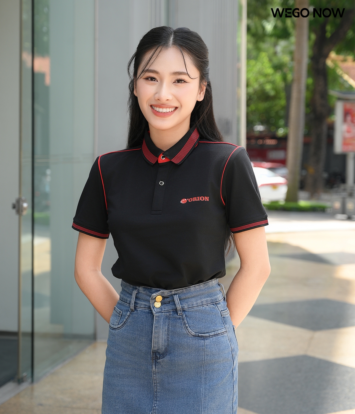 Áo phông thun đồng phục Minimal Polo: Màu đen 05