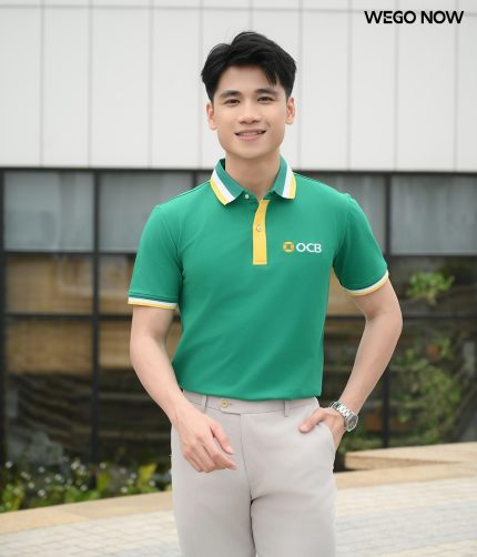 Áo thun phông đồng phục Spring Blooming màu xanh lục bảo