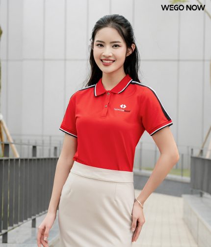 Áo thun phông đồng phục Spring Blooming màu đỏ