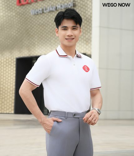 Áo thun phông đồng phục Spring Blooming màu trắng