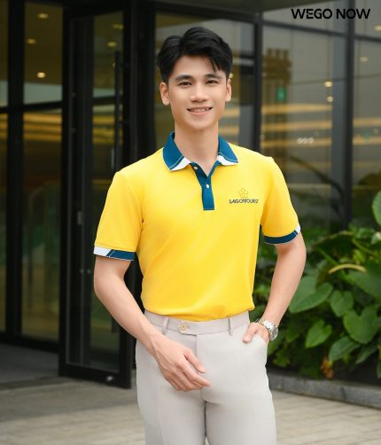 Áo thun phông đồng phục Spring Blooming màu vàng