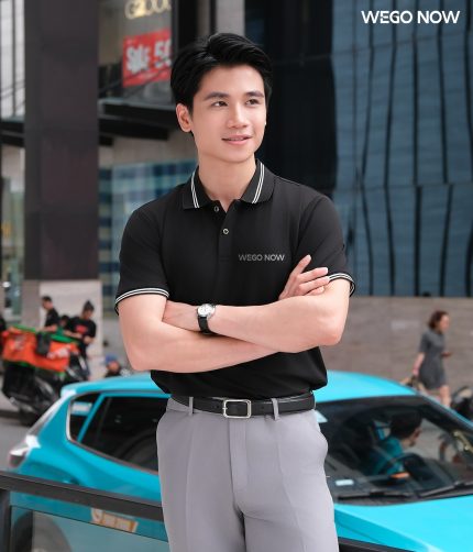 Áo phông thun đồng phục Minimal Polo: Màu đen 02