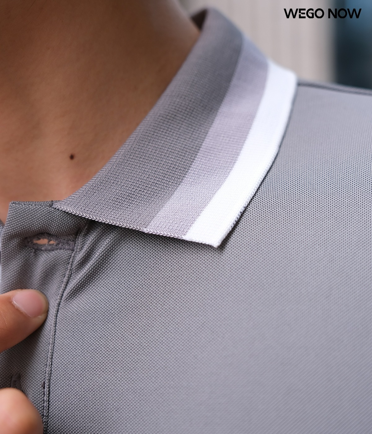 Áo phông thun đồng phục Minimal Polo: Màu xám chì 01 - Ảnh 2