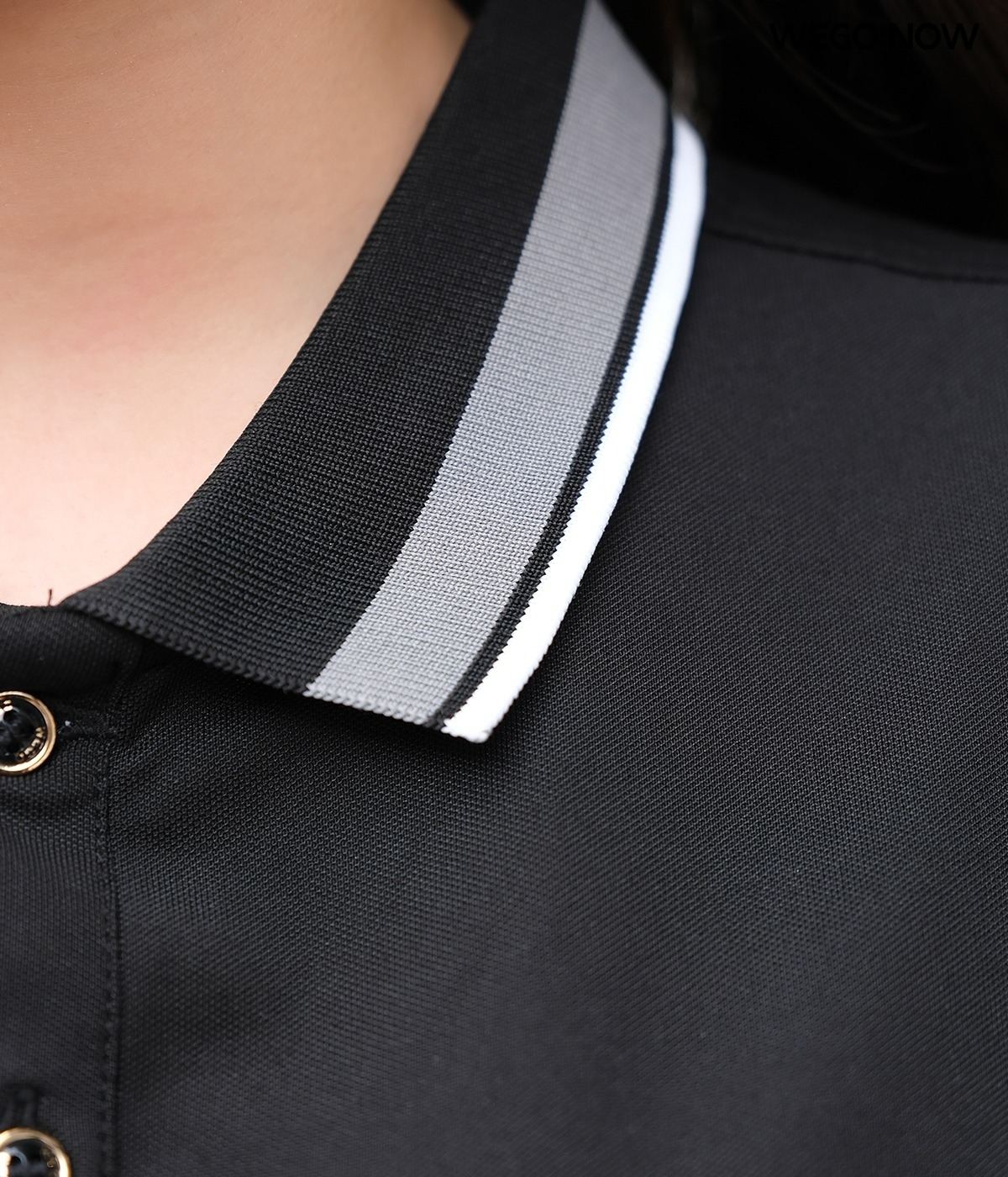 Áo phông thun đồng phục Minimal Polo: Màu đen 04 - Ảnh 2