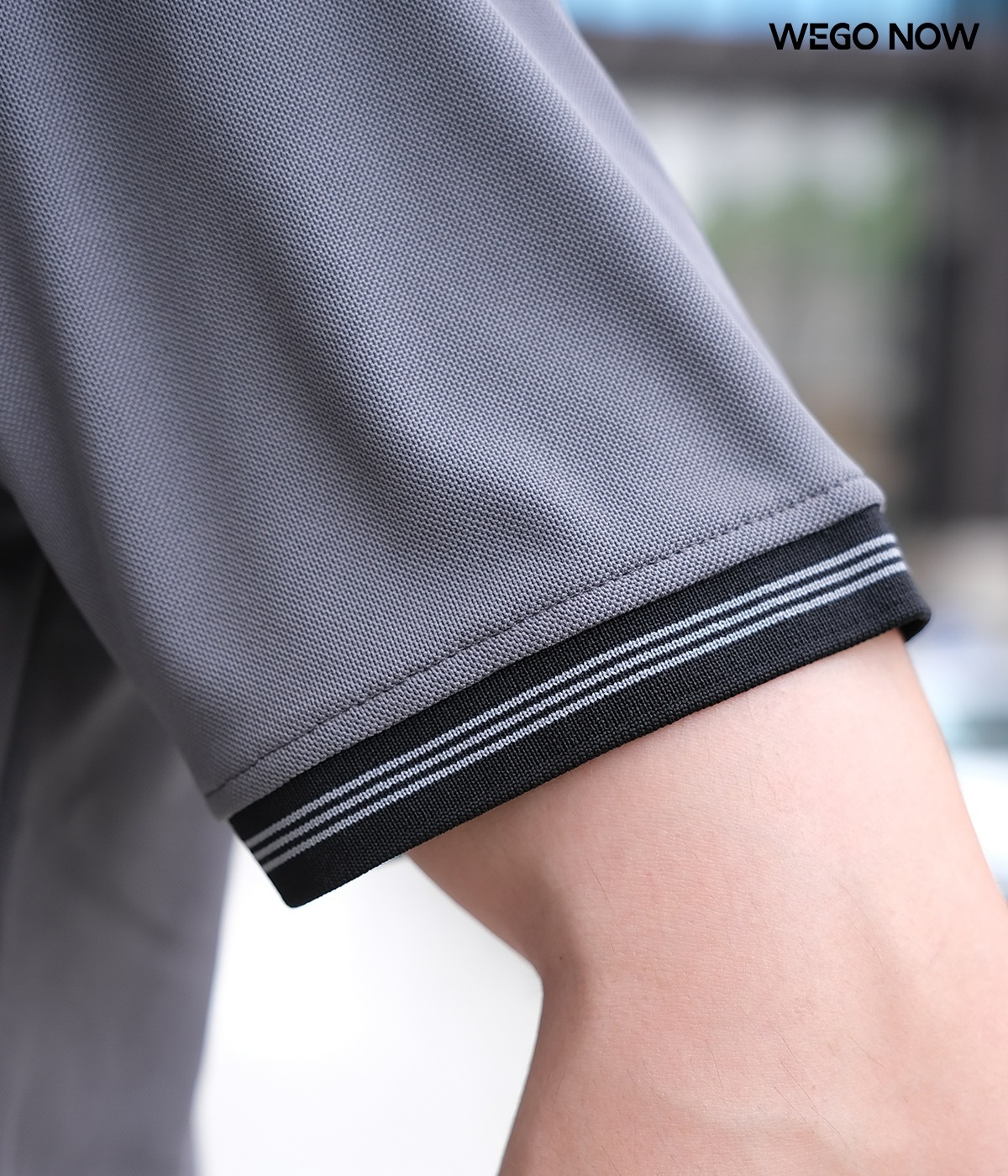 Áo phông thun đồng phục Minimal Polo: Màu ghi 03 - Ảnh 3