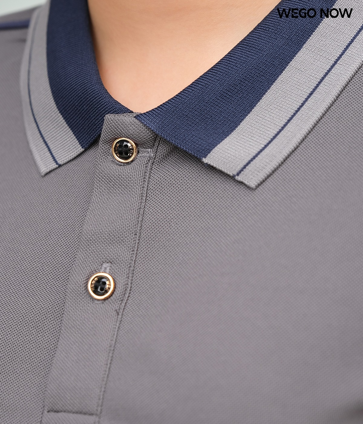 Áo phông thun đồng phục Minimal Polo: Màu ghi 04 - Ảnh 2