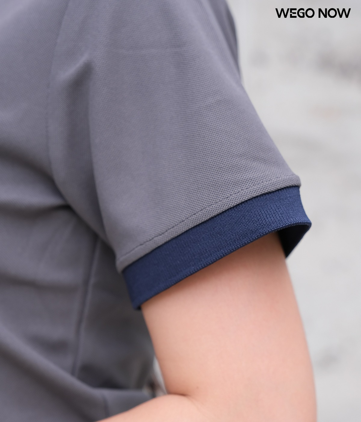 Áo phông thun đồng phục Minimal Polo: Màu ghi 04 - Ảnh 3