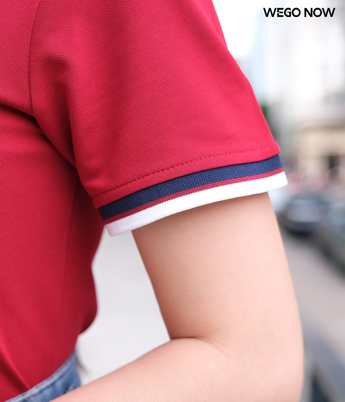 Áo phông thun đồng phục Minimal Polo: Màu đỏ đô 03 - Ảnh 3
