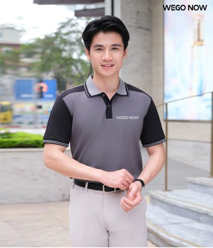 Áo phông thun đồng phục Minimal Polo: Màu ghi 02