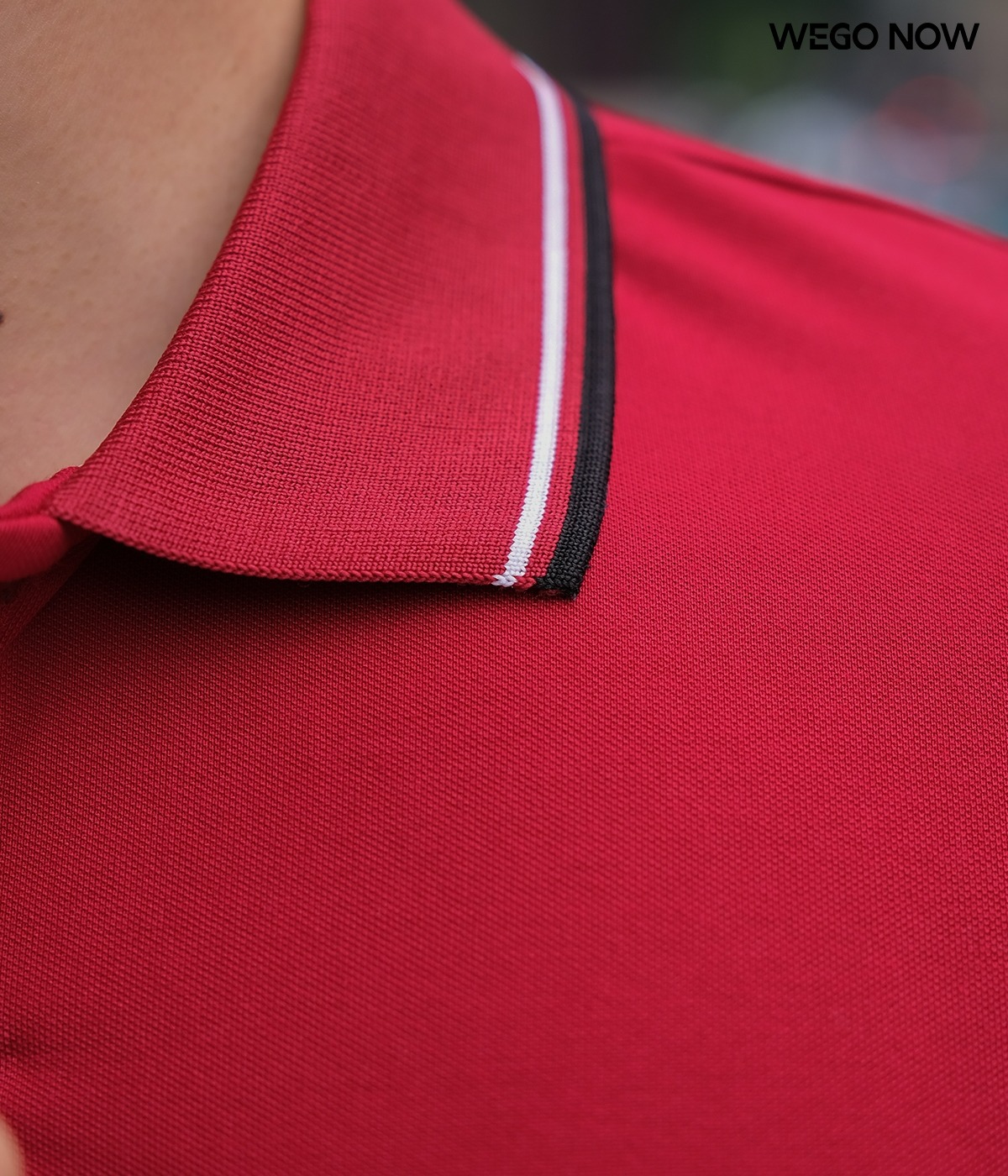 Áo phông thun đồng phục Minimal Polo: Màu đỏ đô 02 - Ảnh 2