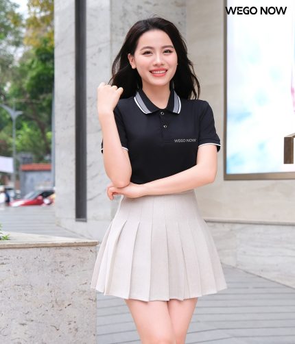 Áo phông thun đồng phục Minimal Polo: Màu đen 04