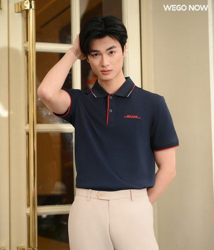 Áo thun phông đồng phục Pique Cafe - Màu xanh đen