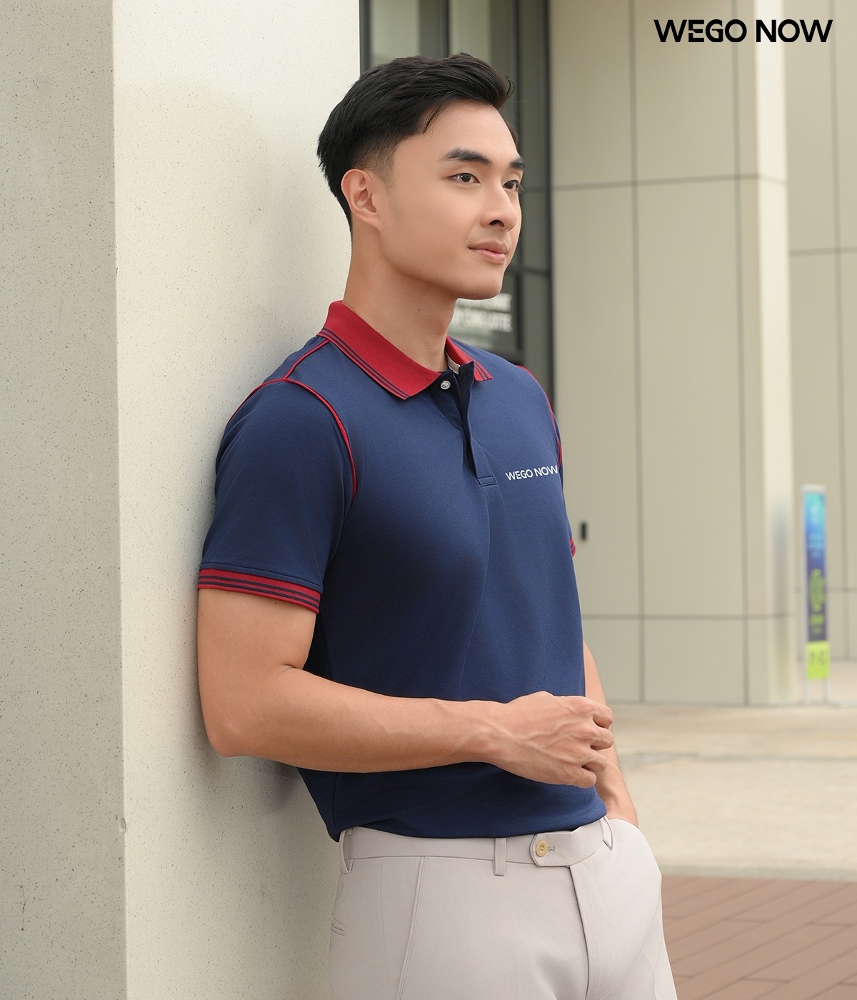 Áo phông thun đồng phục Minimal Polo - Màu xanh đen 01