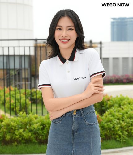 Áo phông thun đồng phục Minimal Polo: Màu trắng 04