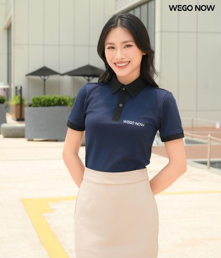 Áo phông thun đồng phục Minimal Polo: Màu xanh đen 05