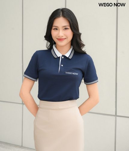 Áo phông thun đồng phục Minimal Polo: Màu xanh đen 02