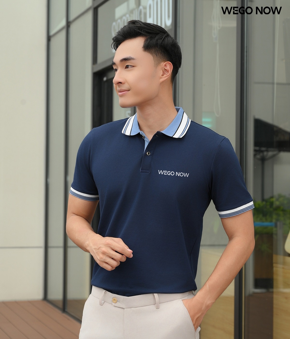 Áo phông thun đồng phục Minimal Polo: Màu xanh đen 04