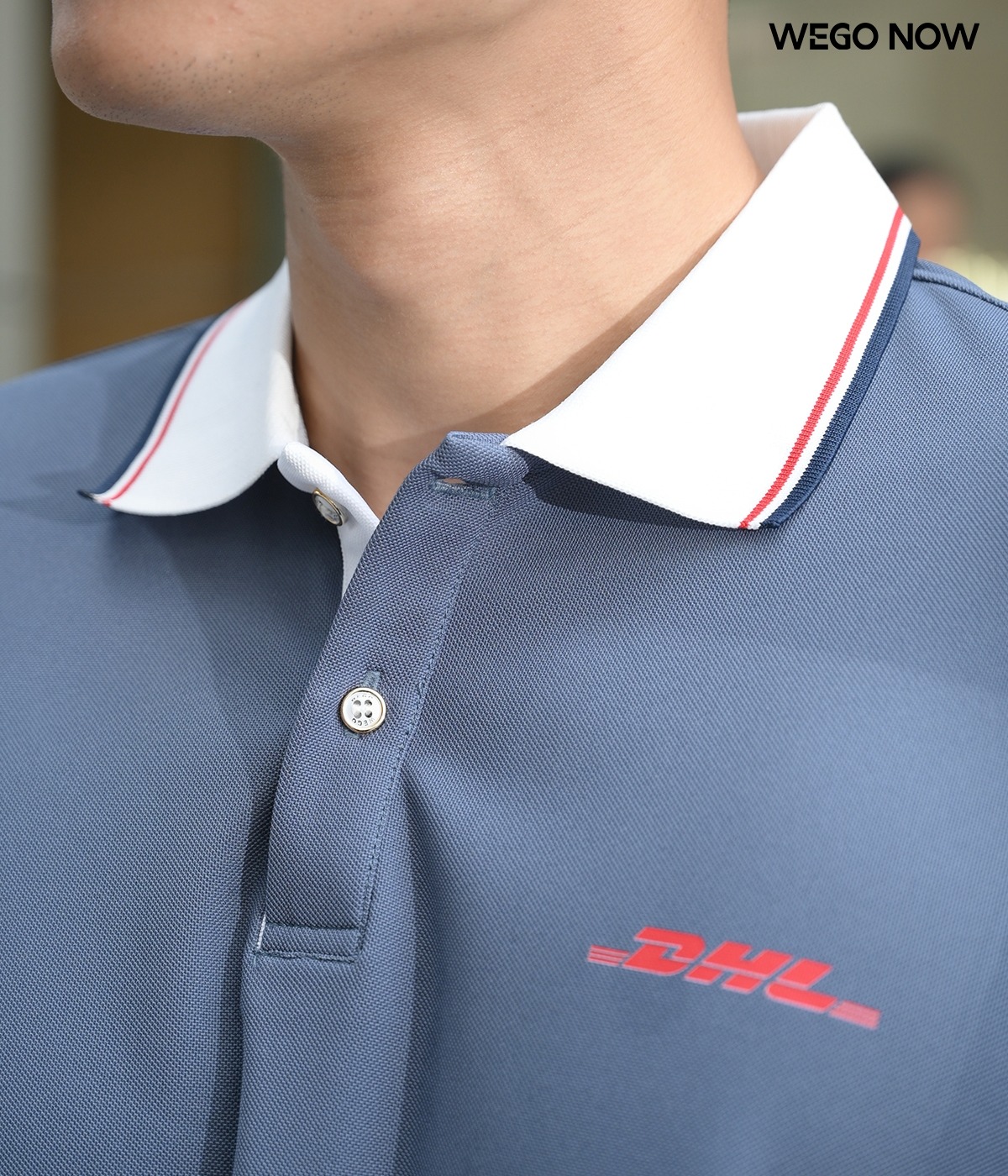Áo phông thun đồng phục Minimal Polo: Màu xám xanh 04 - Ảnh 3