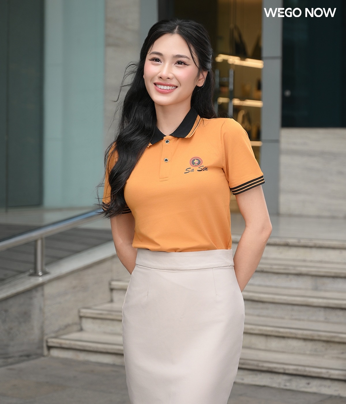 Áo phông thun đồng phục Minimal Polo: Màu vàng mía 05