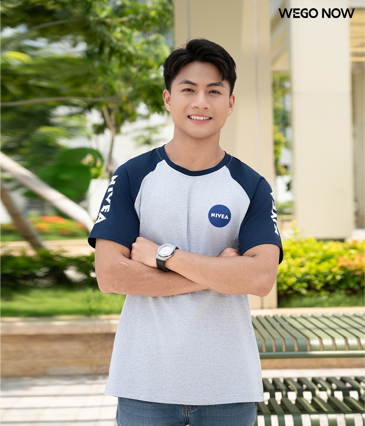 Áo thun phông đồng phục cổ tròn Nivea
