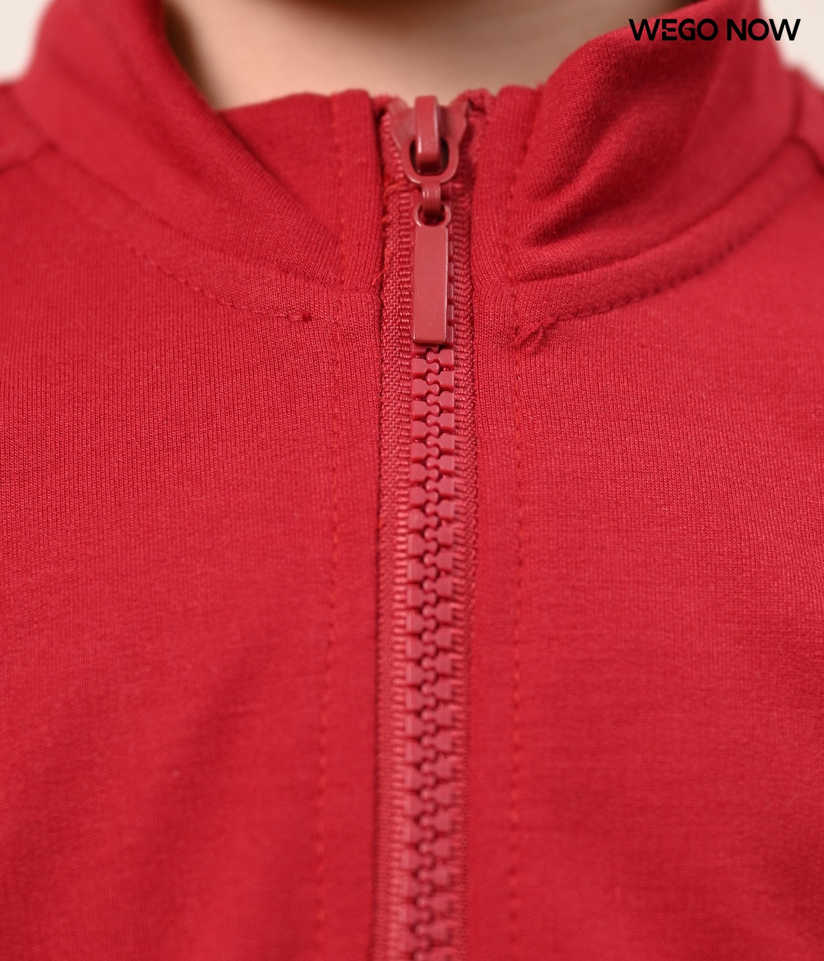 Áo sweater đồng phục mầm non màu đỏ đô - Ảnh 2